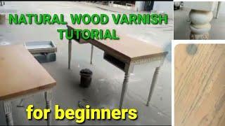 DIY/ natural wood varnish re paint Finnish