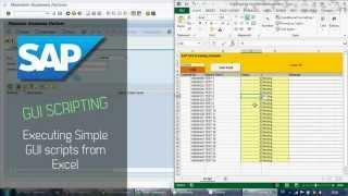 SAP GUI Scripting 1 - Running scripts from Excel