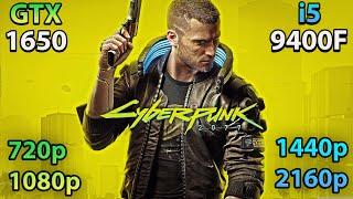 Cyberpunk 2077 [HotFix 1.22] GTX 1650 + i5 9400F (720p,1080p, 1440p, 2160p Medium Graphics)