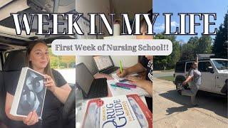 WEEK IN THE LIFE OF A NURSING STUDENT⎪1st day, clinicals and dealing with anxiety