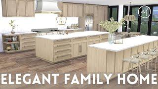 ELEGANT FAMILY HOME || Sims 4 || CC SPEED BUILD