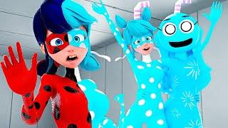 Miraculous The Ladybug - Aqua Transformation!( Incredibox Sprunki Animation!)