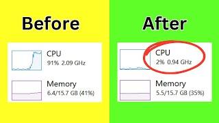 FIX 100% CPU Usage On Windows 10 And BOOST Your FPS NOW