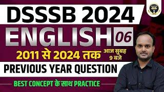 DSSSB GENERAL PAPER  2024  |  ENGLISH PREVIOUS YEAR QUESTIONS | DSSSB ENGLISH CLASSES | #dsssb