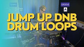 Jump up dnb drum loops 176 BPM // The Hybrid Drummer