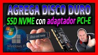 Como AMPLIAR ALMACENAMIENTO o DISCOS DUROS de PC usando slots PCI e de placa base ⭐ 2024