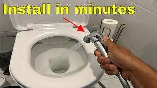 How to install a bidet sprayer in minutes