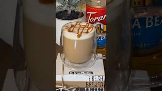 How to make a hot Caramel Macchiato? #coffee #shorts #subscribe