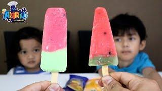 Perang es krim buah paling enak || AICE & WAKU WAKU