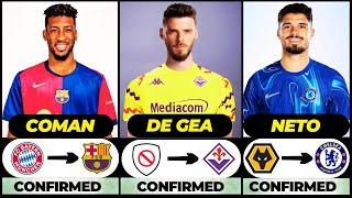  ALL LATEST CONFIRMED TRANSFER SUMMER AND RUMOURS 2024,  De Gea, Coman, Neto️