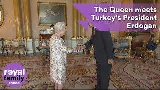 The Queen meets Turkey's President Erdogan at Buckingham Palace