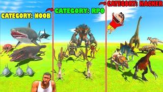 CATEGORY vs CATEGORY LUCKY SPIN BATTLES in Animal Revolt Battle Simulator with SHINCHAN and CHOP