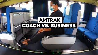 Amtrak Coach Class VS. Business Class Seat