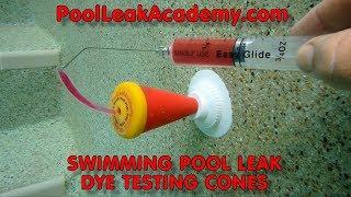 Swimming Pool Leak Dye Testing Cones