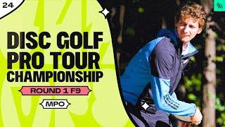 2024 Disc Golf Pro Tour Championship | MPO R1F9 | Buhr, Wysocki, Anttila, Heimburg | JomezPro