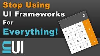 Stop Using JavaScript UI Frameworks For Everything!