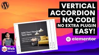 Vertical Accordion with No Code & No Extra Plugin - Nested Accordion - Elementor Wordpress Tutorial