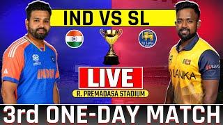 Live- Ind vs Sl 3rd Odi Match | Live Cricket India vs Srilanka | Today Live Cricket Match #indvssl