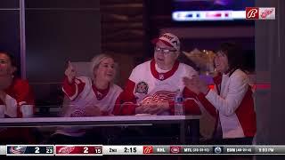 Red Wings congrats Vladimir Konstantinov with his birthday during Blue Jackets game (19 mar 2024)