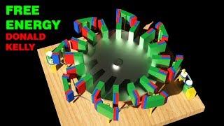 Free Energy Generator, DONALD KELLY Magnetic Wheel Drive