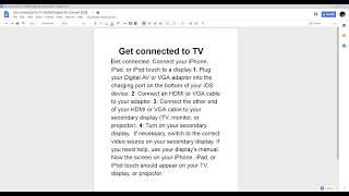 How to connect iPad to TV with Lightning Digital AV Convert with HDMI cable