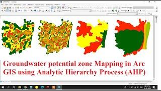 Groundwater Potential zone Mapping in Arc GIS using Analytic Hierarchy Process (AHP) - Part 1