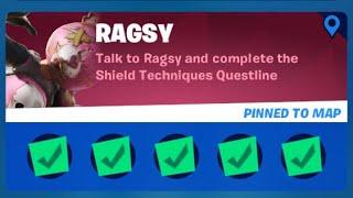 Fortnite Complete 'Ragsy' Challenges Guide - How to Complete the ShieldTechniques Questline(150k XP)