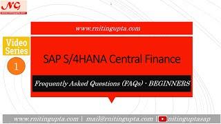 SAP Central Finance - Frequently Asked Questions - 1