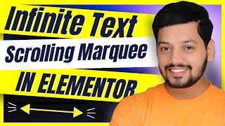 Modern Infinite marquee with text & images in elementor - Elementor wordpress tutorial