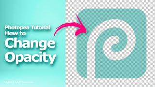 How to change opacity in Photopea