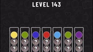 Ball Sort Puzzle Level 143 #ballsortpuzzle #ballsortpuzzlegameplay #puzzlegame #mobilegames