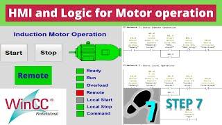 Siemens PLC program for Motor Start and Stop  | Motor control logic for Remote operation (2/3)