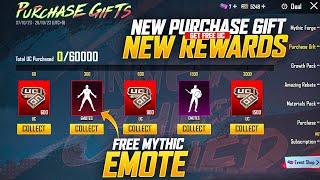 OMG  | New Purchase Gift Official Release Date | Get Free New Mythic Emote | Pubg Mobile