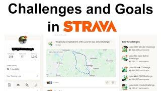 Challenges and Goals in Strava. #cycling #strava #lovecycling #stravacycling #goals