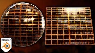 Procedural Gold Solar Panels Material (Blender Tutorial)