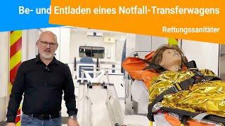 Be- und Entladen eines Notfall-Transferwagens Teil 2