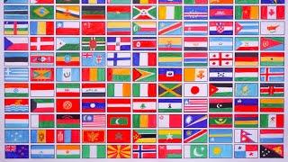 DRAWING OF 132 NATIONAL FLAGS !!