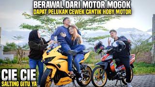 BERAWAL BANTUIN MOTOR MOGOK DAPAT PELUKAN ROMANTIS CEWEK IDAMAN HOBY MOTOR!! Cie salting..