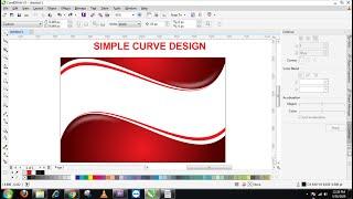 Simple Curve Design in Coreldraw