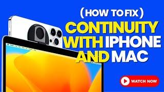 How to FIX continuity with iPhone and Mac (2024)