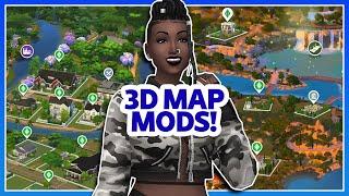 These Updated 3D Map Mods Are AMAZING! | The Sims 4 (by 20thCenturyPlumbob)