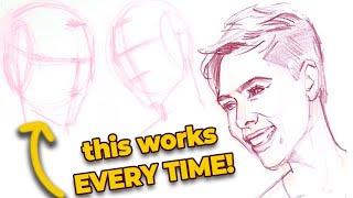 How to Draw ACCURATE Portraits From ANY ANGLE