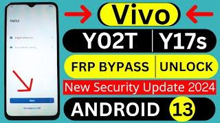 Vivo Y02t / Y17s FRP BypassAndroid 13 | Without Pc | Google Account Bypass New Method 2024