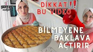 Baklava Açamıyorsan Buraya ‍️A dan Z ye Baklava Yufkası Nasıl açılır  4 yufka Tek Oklavada 