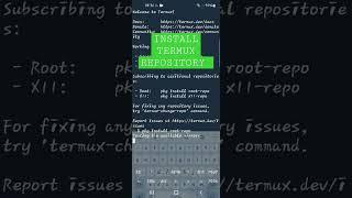 How to install Termux repository