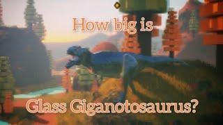 Roblox Dinosaur Simulator - How big is GLASS Giganotosaurus? (Compared to other dinosaurs!)