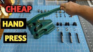 hand press for rivets and snaps