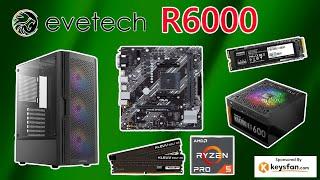 6 000 Rand Evetech Gaming PC Build Guide 2023