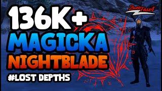 Magicka Nightblade (Cheese) | 136k+ DPS PvE Build | ESO - Lost Depths