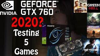 GTX 760 Test in 5 Games in 2020 | GTX 760 2GB | Core i3 2100 | 8Gb Ram | 2TB HDD